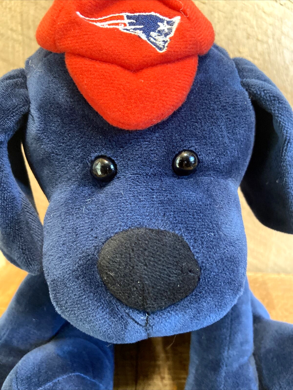 NFL New England Patriots Dog Plush Forever Collectibles RARE EUC Big Size